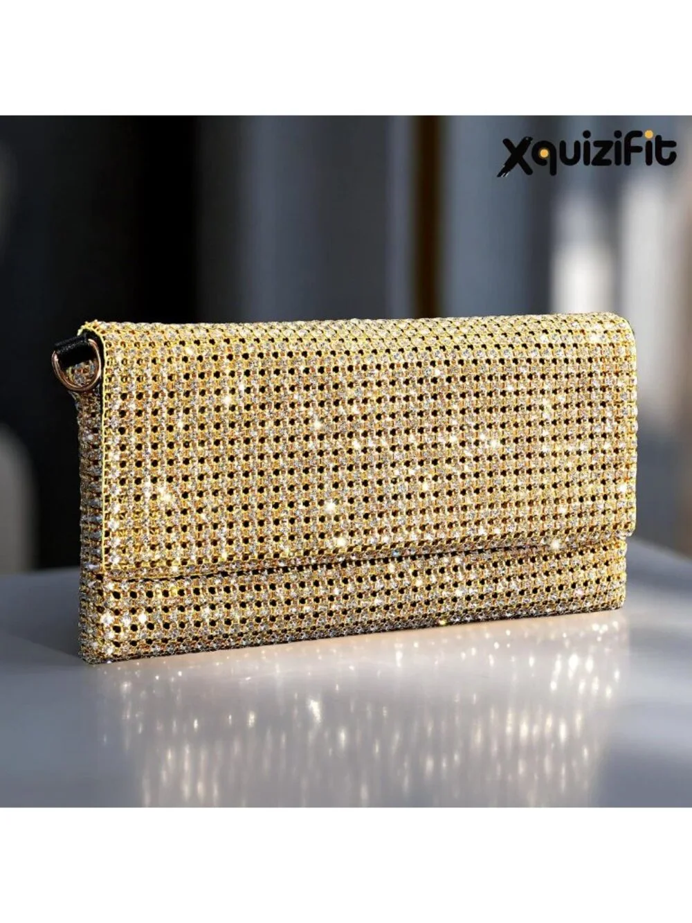 Sparkly Rhinestone Clutch Purse for Women - Formal Evening Handbag for Weddings